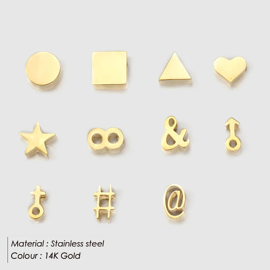 Modessie Designer Charms for Jewelry Making Handmade Bracelet Making Necklace Charms Gold Color Chain Jewelry Making Supplies