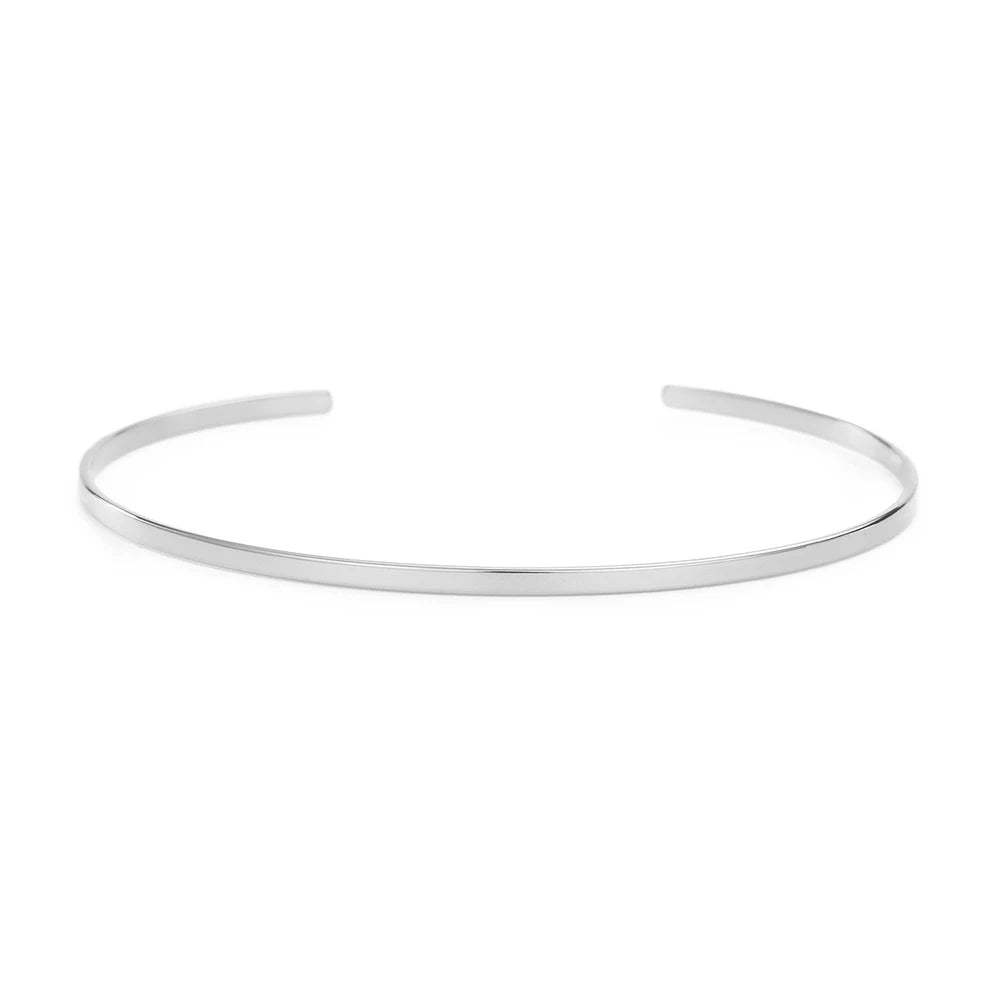 Modessie Stainless Steel Bangles for Women Trendy Cuff Bangle Bracelet Designer Brand Jewelry