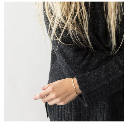 Modessie Stainless Steel Bangles for Women Trendy Cuff Bangle Bracelet Designer Brand  Jewelry