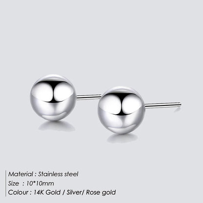 Modessie Pierced Allergic Stud Earrings for Women Stainless Steel Small Geometric Earrings  Fashion Jewelry