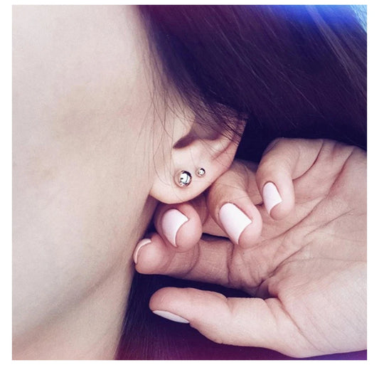 Modessie Pierced Allergic Stud Earrings for Women Stainless Steel Small Geometric Earrings  Fashion Jewelry