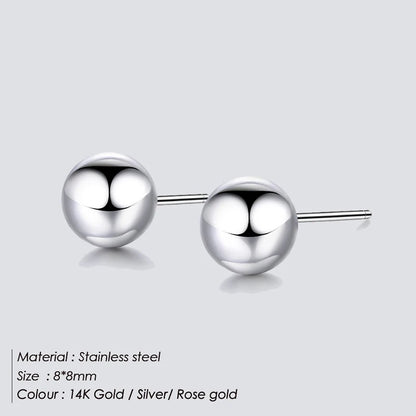 Modessie Pierced Allergic Stud Earrings for Women Stainless Steel Small Geometric Earrings  Fashion Jewelry