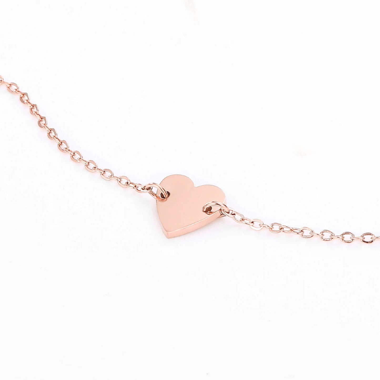 Modessie  Stainless Steel Bracelets for Women Heart Charm Bracelet Friendship Bracelet Jewellery