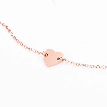 Modessie  Stainless Steel Bracelets for Women Heart Charm Bracelet Friendship Bracelet Jewellery