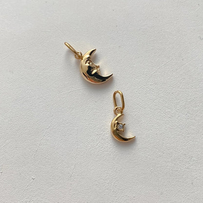 Modessie Star Sun Pendant Charms for Earrings Necklace Making Supplies Stainless Steel Gold-Plated  Diy