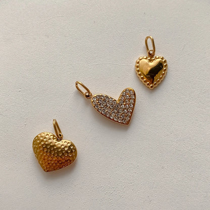 Modessie Bohemian Heart Charm Diy Earrings Bracelets Necklace Accessories  Making  Stainless Steel Jewelry