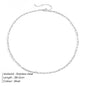 Silver Color Fine Chain Necklace For Women Stainless Steel  Fashionable  Link chain Minimalist Jewelry Gifts Hot Selling