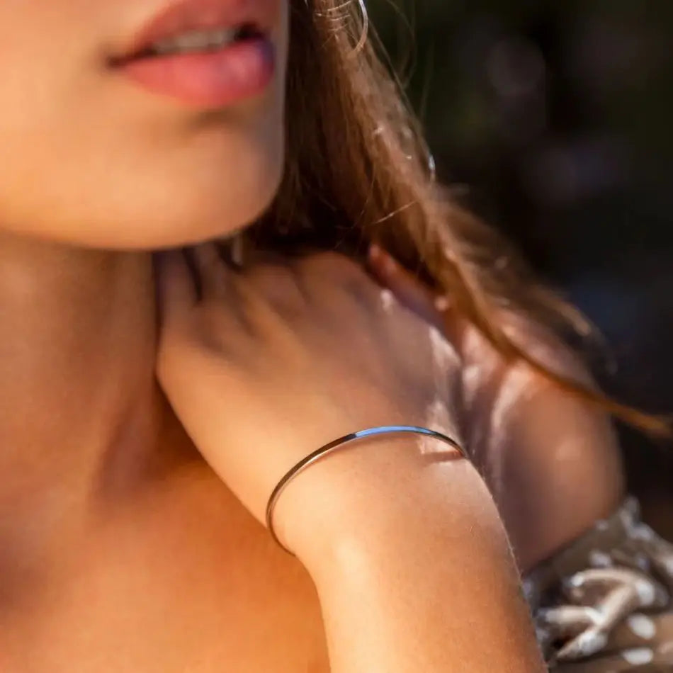 Modessie Stainless Steel Bangles for Women Trendy Cuff Bangle Bracelet Designer Brand  Jewelry