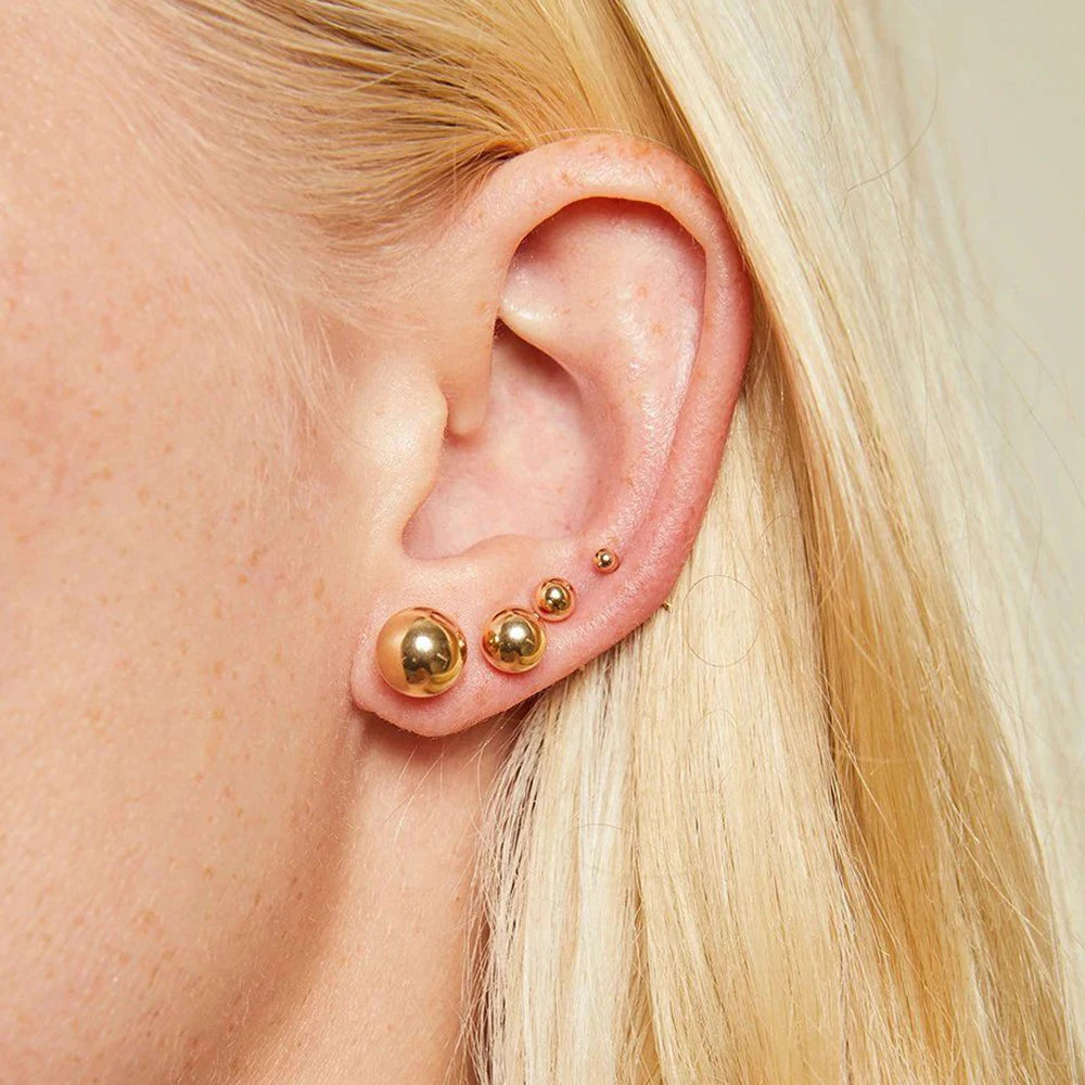 Modessie Pierced Allergic Stud Earrings for Women Stainless Steel Small Geometric Earrings  Fashion Jewelry