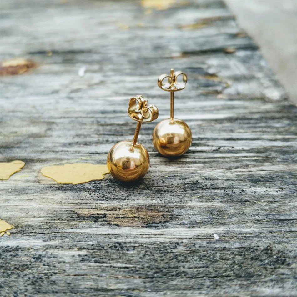 Modessie Pierced Allergic Stud Earrings for Women Stainless Steel Small Geometric Earrings  Fashion Jewelry