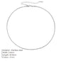 Modessie New Popular Silver Colour 2.4MM Sparkling Clavicle Chain Choker Necklace For Women Fine Jewelry