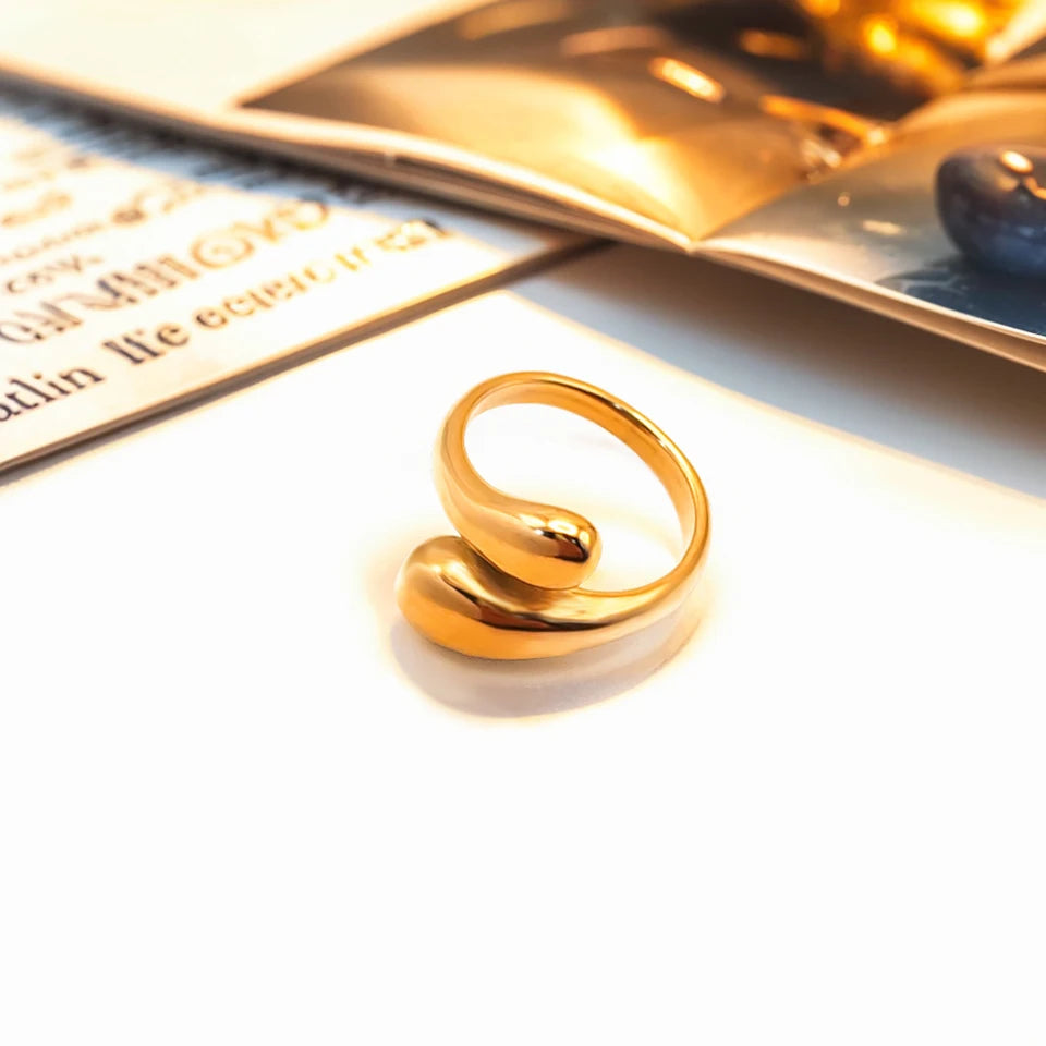 Modessie Gold/Silver Stainless Steel  Ring for Women – Elegant, Durable, Everyday Fashion