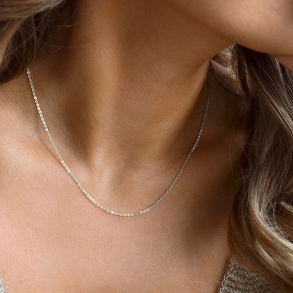 Modessie Fine Chain Necklace Stainless Steel Silver Color Plating Ladies Collar Gift Fine Jewelry