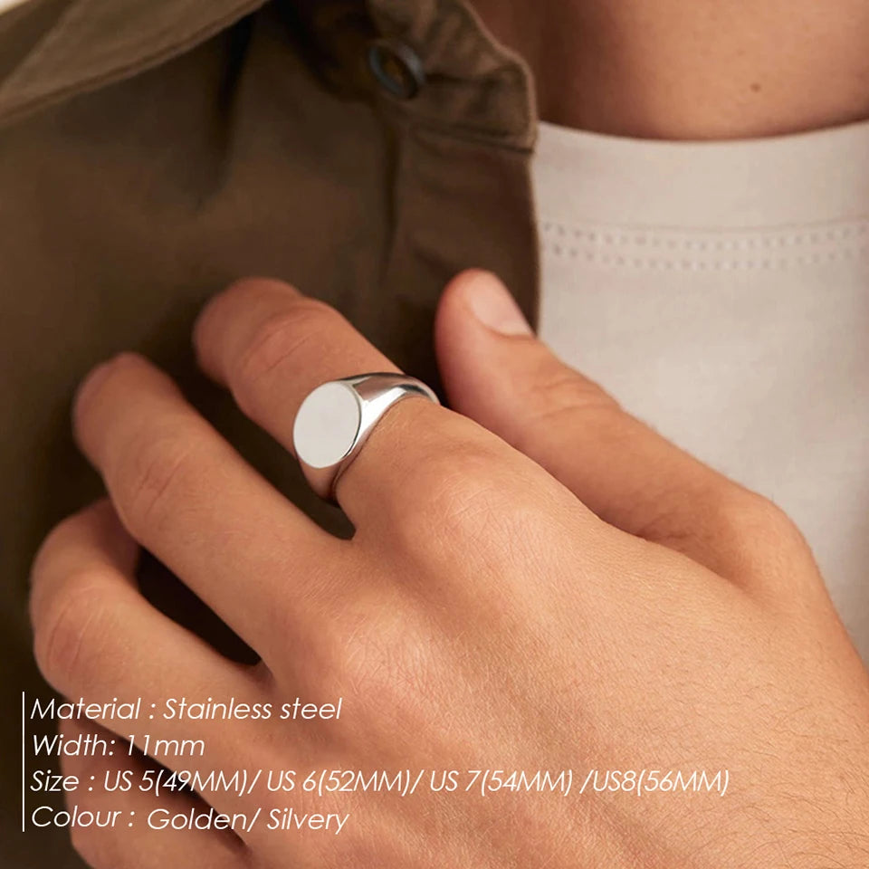 Modessie Women’s Stainless Steel Ring – Gold or Silver Plated, Waterproof, Tarnish-Resistant, Fashion Jewelry