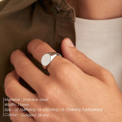 Modessie Women’s Stainless Steel Ring – Gold or Silver Plated, Waterproof, Tarnish-Resistant, Fashion Jewelry