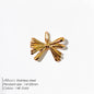 Modessie Stainless Steel Bow Charm Pendant for DIY Handmade Necklaces, Bracelets and Jewelry Making