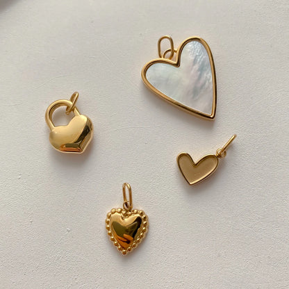 Modessie Bohemian Heart Charm Diy Earrings Bracelets Necklace Accessories  Making  Stainless Steel Jewelry