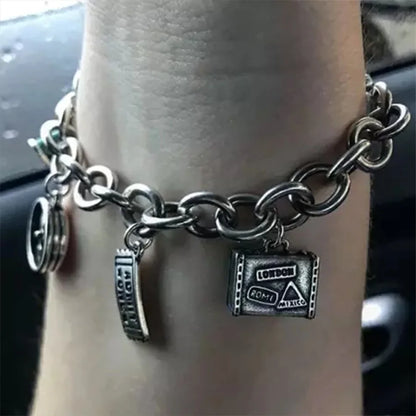 Modessie Handmade Chain Fashion Jewelry  Punk Stainless Steel Chain BraceletWomen Gift Wedding Bracelet Birthday Party