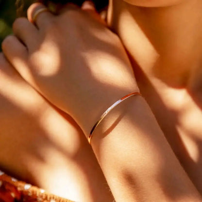 Modessie Stainless Steel Bangles for Women Trendy Cuff Bangle Bracelet Designer Brand  Jewelry