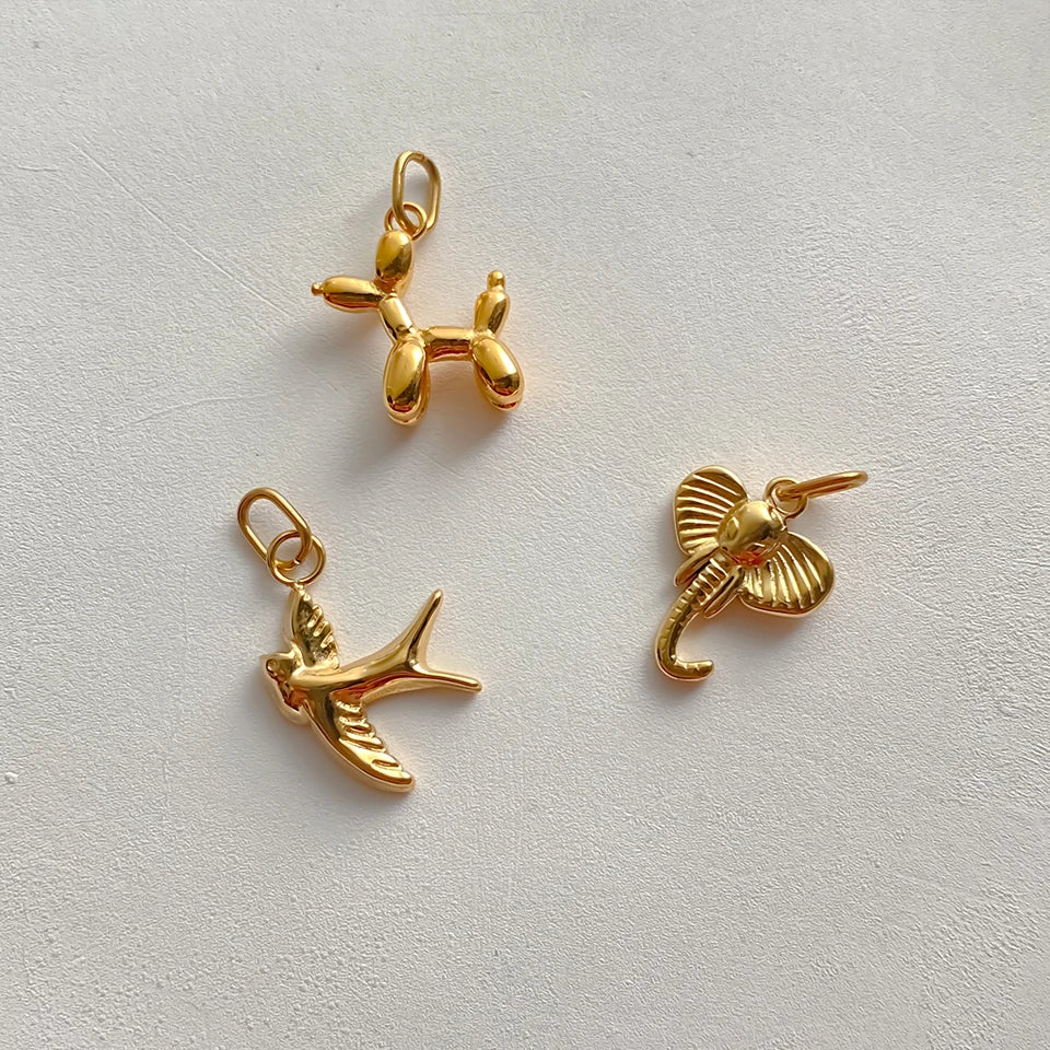 Modessie Stainless Steel Animal Snake Pendant Diy Charms for Necklace Bracelet Dangle  for Jewelry Making DIY Jewelry