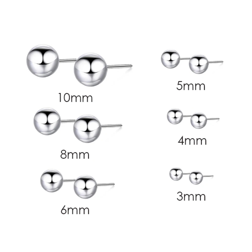 Modessie Pierced Allergic Stud Earrings for Women Stainless Steel Small Geometric Earrings  Fashion Jewelry