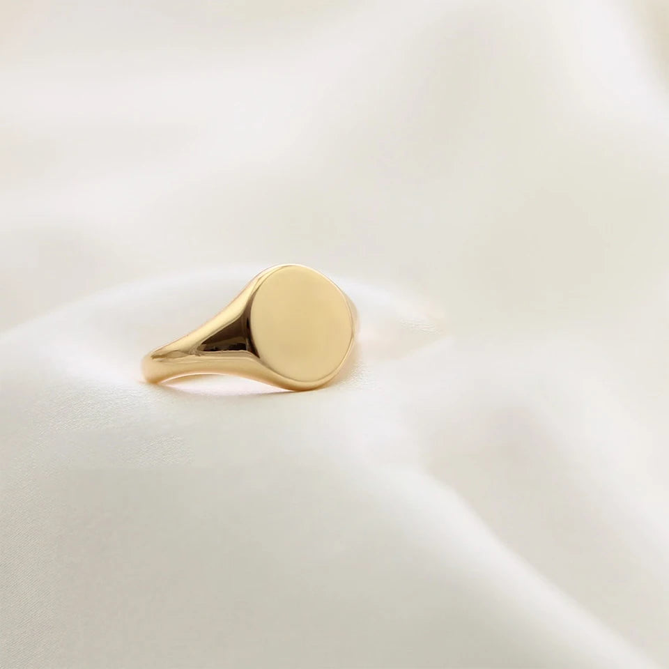 Modessie Stainless Steel Ring for Women – Hypoallergenic, Non-Tarnish, Gold or Silver Finish