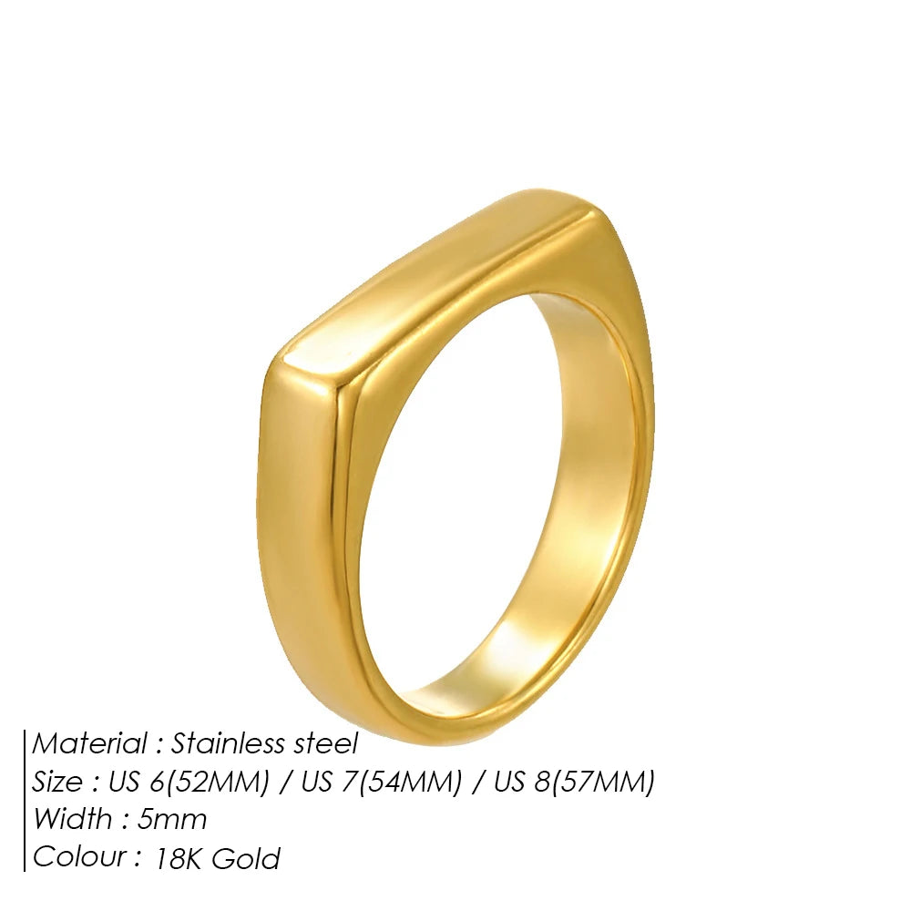 Modessie Gold/Silver Stainless Steel Ring for Women – Elegant, Durable, Everyday Fashion
