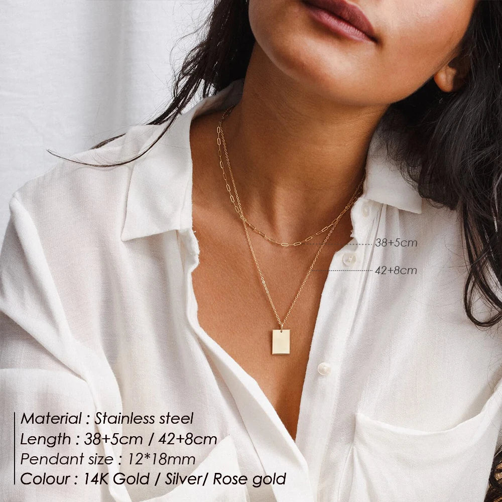 Modessie Trendy Multi Layered Stainless Steel Necklace Women Dainty Imitation Pearls Choker Necklace for Women