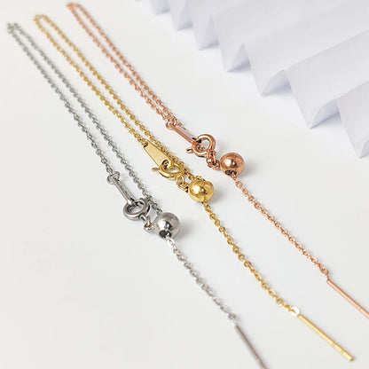 Modessie Adjustable Gold or Silver Plated Stainless Steel Chain Bracelets 18cm  For Women Wholesale Stainless Steel Jewelry Women Bracelets