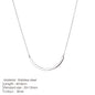 Modessie Women Statement Stainless Steel Necklace for Women Simple Thin Chain Necklace Choker Necklace Luxury Designer Jewelry