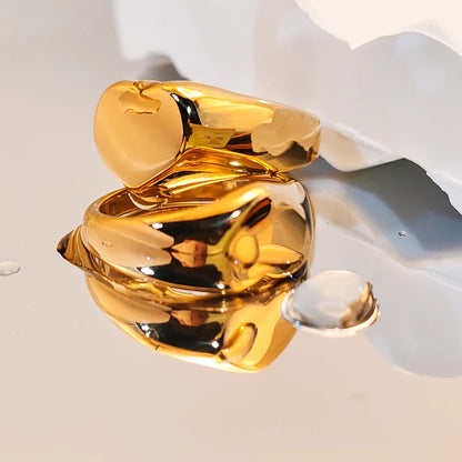 Modessie Stainless Steel Ring for Women – Hypoallergenic, Non-Tarnish, Gold or Silver Finish