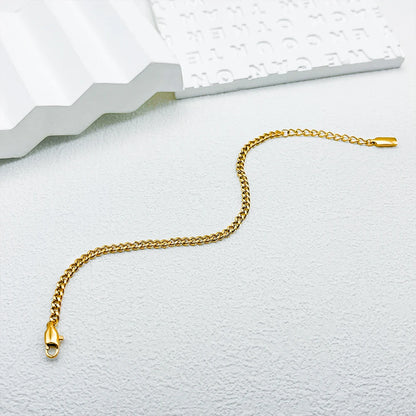 Modessie Classic Cuban Chain Gold-Plated/Silver-Plated Men's Bracelet Stainless Steel Upgraded Lobster Clasp Adjustable