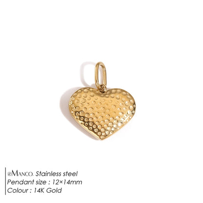 Modessie Bohemian Heart Charm Diy Earrings Bracelets Necklace Accessories  Making  Stainless Steel Jewelry