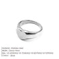 Modessie Stainless Steel Ring for Women – Hypoallergenic, Non-Tarnish, Gold or Silver Finish