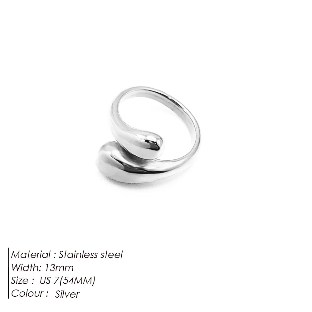 Modessie Gold/Silver Stainless Steel  Ring for Women – Elegant, Durable, Everyday Fashion