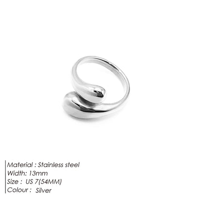 Modessie Gold/Silver Stainless Steel  Ring for Women – Elegant, Durable, Everyday Fashion