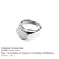Modessie Stainless Steel Ring for Women – Hypoallergenic, Non-Tarnish, Gold or Silver Finish