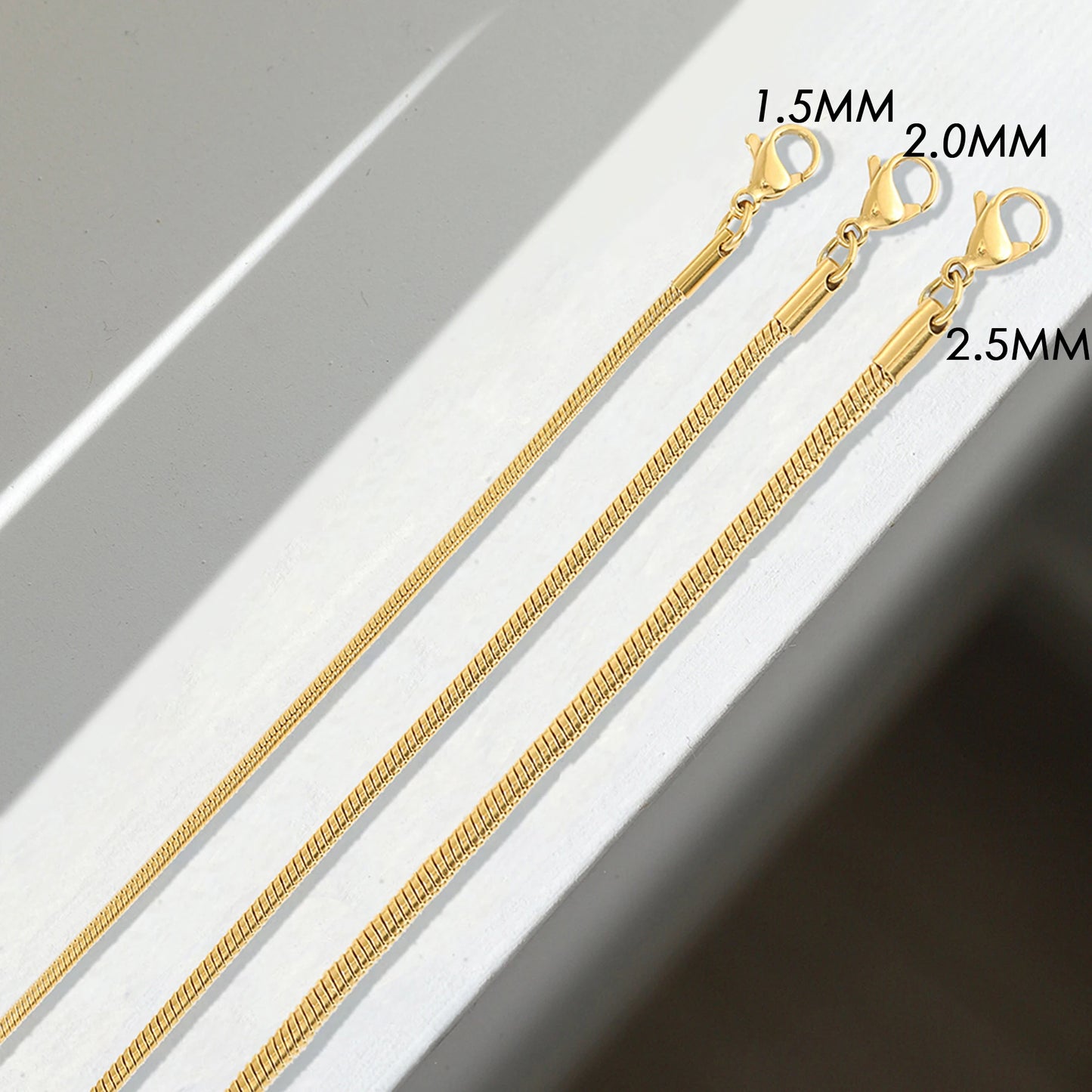 Modessie Snake Chain Anklet Stainless Steel  Adjustable Chain Ankle Gifts for Women Girls Jewelry Accessories