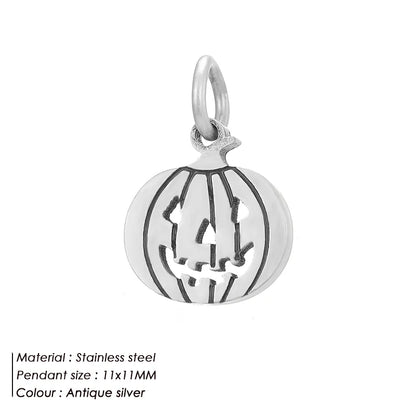 Modessie Fashion Boutique Jewelry Couple Silver Plated Small Pendant Simple Design Stainless Steel Accessories