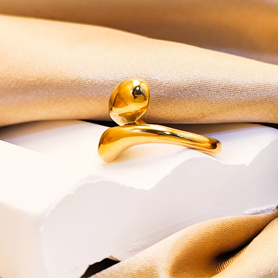 Modessie Gold/Silver Stainless Steel  Ring for Women – Elegant, Durable, Everyday Fashion