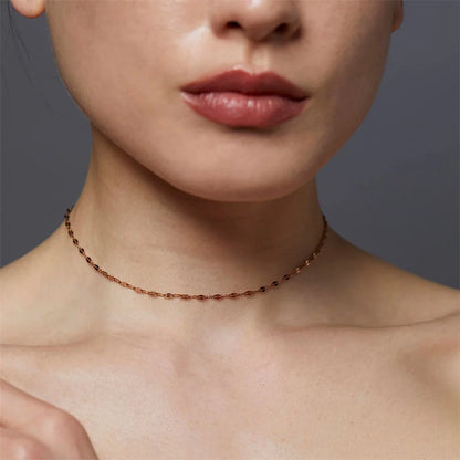 Modessie Multi Layered Necklace for Women  Stainless Steel Necklace Women Chain Choker Necklace