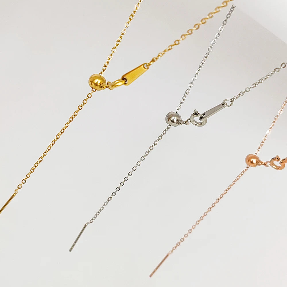 Modessie Adjustable Gold or Silver Plated Stainless Steel Chain Bracelets 18cm  For Women Wholesale Stainless Steel Jewelry Women Bracelets