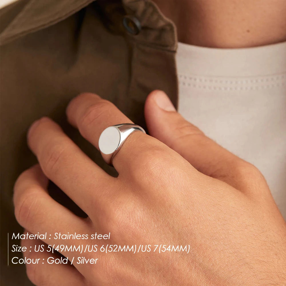 Modessie Stainless Steel Ring for Women – Hypoallergenic, Non-Tarnish, Gold or Silver Finish