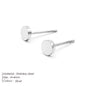 Modessie Girls Stainless Steel Stud Earrings for Women Office Small Round Earring Studs Minimalist Jewelry