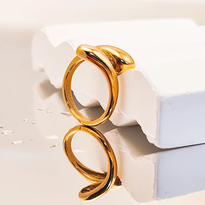 Modessie Gold/Silver Stainless Steel  Ring for Women – Elegant, Durable, Everyday Fashion