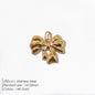 Modessie Stainless Steel Bow Charm Pendant for DIY Handmade Necklaces, Bracelets and Jewelry Making