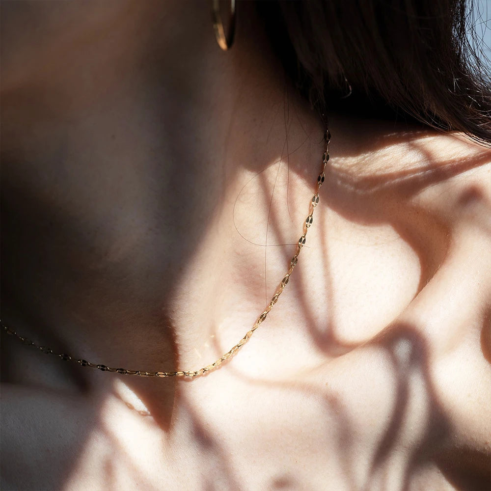 Modessie Multi Layered Necklace for Women  Stainless Steel Necklace Women Chain Choker Necklace