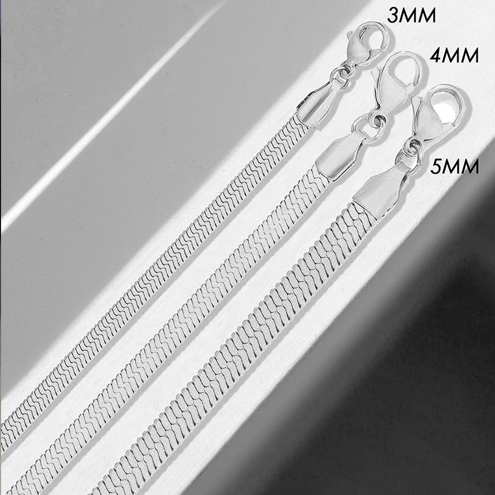 Modessie Silver Color Snake Chain Anklet for Women Beach Chain Ankle Gifts Stainless Steel NotAllergic