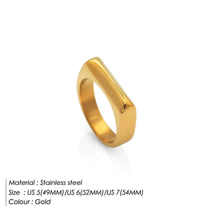 Modessie Gold/Silver Stainless Steel Ring for Women – Elegant, Durable, Everyday Fashion