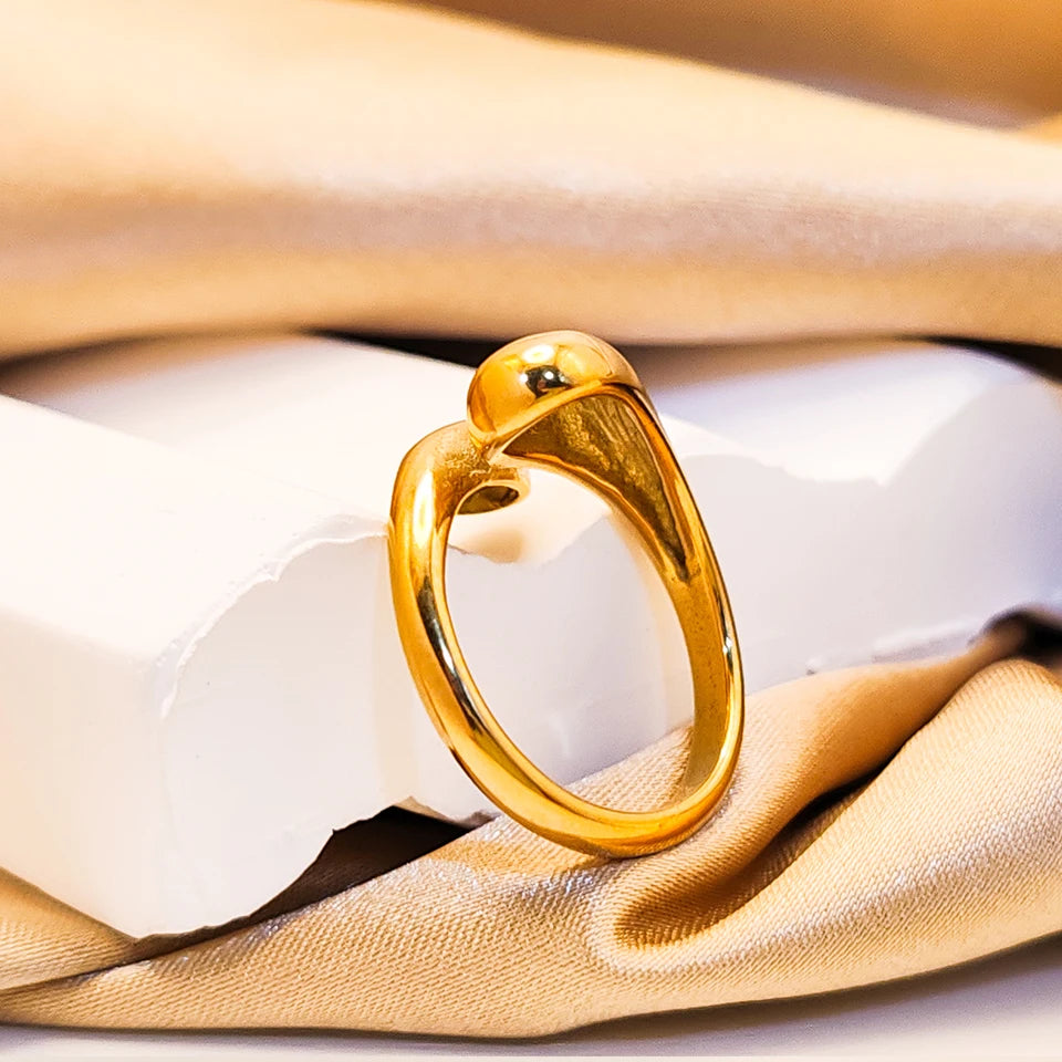 Modessie Gold/Silver Stainless Steel  Ring for Women – Elegant, Durable, Everyday Fashion